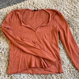 Rusty orange long sleeve